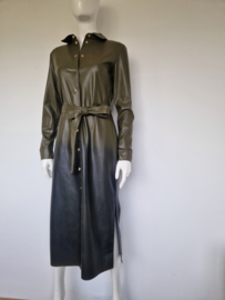 Fifth House jurk in kaki lederlook | maat 38 |