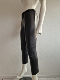 Marc Cain leatherlook legging. Maat 3, Zwart