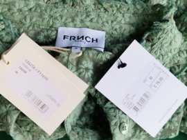 Frnch blouse. Maat M. Mintgroen/borduursels.