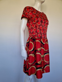Roberto Cavalli Class designerjurk. Maat 38 Rood