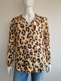 Fabienne Chapot blouse Lily Cato. Maat 42, Bruintinten.