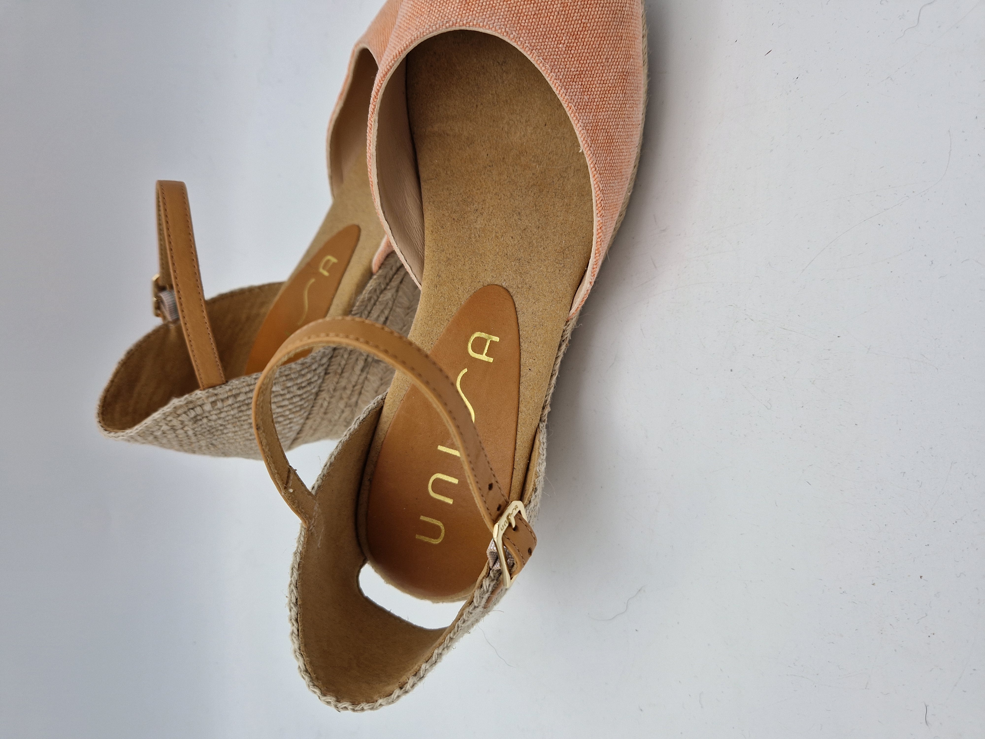 Unisa espadrilles. Maat 39, Zalm.