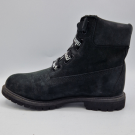 Timberland boots. Mt. 38. Zwart/leer.