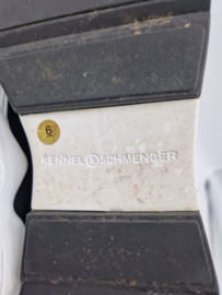 Kennel & Schmenger gebreide sneakers. Maat 6, Zwart/wit.