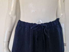 Trix en Rees cupro pantalon Scorpio. Maat M. Donkerblauw.
