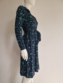 La Lamour Collar Dress Marilyn Retro Birds. Maat M