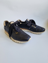 Paul Green zwart leren sneakers. Maat 39,