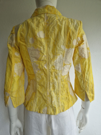 Airfield blazer Calanta. Maat 38,Geel/wit.