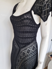 Twinset zwart kanten jurk. Maat 36,