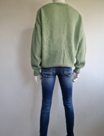 Summum vest. Maat L. Zachtgroen/alpaca.