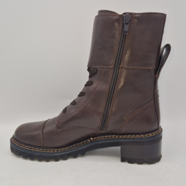 See By Chloé Mallory combat boots. Maat 41. Chocoladebruin/leer.