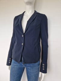 Penn & Ink blazer. Mt. 38, Krijtstreep/travelstof.