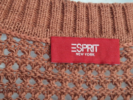 Esprit. Gehaakte spencer. Maat S. Roest