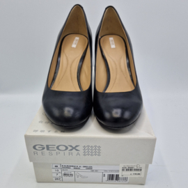 Geox pumps. Mt. 40, Zwart/leer.