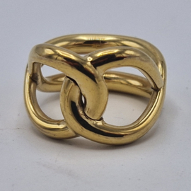 Calvin Klein ring opengewerkt. Stainless steel/54 mm.