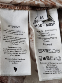 Mos Mosh Valley Poppy dress. Maat M. Crème/bruin.