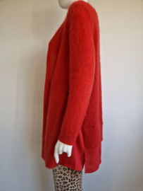 Luisa Cerano vest. Maat 40,Rood/mohair