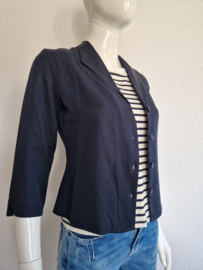 Zilch blouse met reverskraag. Maat XS. Donkerblauw.