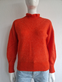 Selected Femme trui met turtleneck. Maat 38. Oranje.