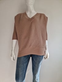 City Chic pullover. Maat 14, Lichtbruin.