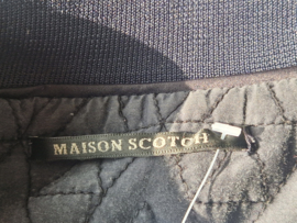 Maison Scotch reversibel bomberjasje. Maat 36. Blauw/crème.