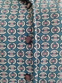 King Louie blouse. Maat M. Groen/print.
