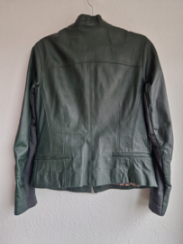 Ginger jasje. Maat 38/40. Donkergroen/leer.