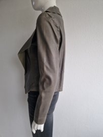 Transmission blazer. Maat 38. Groen/leer.