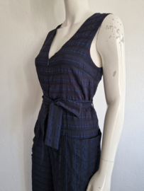 Samsoe & Samsoe jumpsuit Matera. Maat S/M. Donkerblauw.