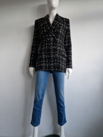Dante 6 Pearson double breasted blazer. Maat 1, Zwart.