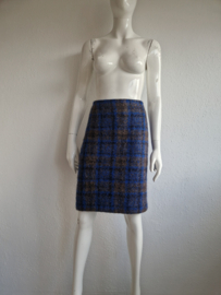 Purdey rok. Maat 40. Blauw/bruin/ruit.