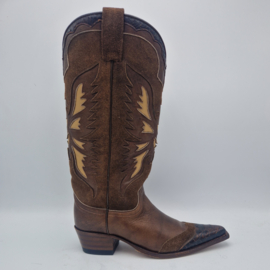 Sendra westernlaarzen. Maat 36, Bruin/leer.