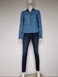 MbyM denim blouse. Mt. S. Blauw.