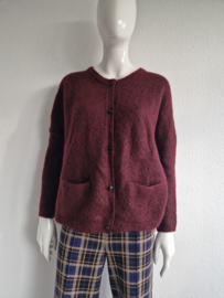 Scotch & Soda vest. Maat 2. Wijnrood/ mohair.