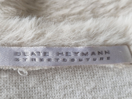 Beate Heymann spencer. Maat 40, Crème/faux fur.