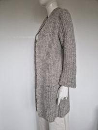 TrixenRees lang alpaca vest | Maat 1 | grijs |