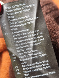 COS vest. Maat M. Bruin/oranje/wol.