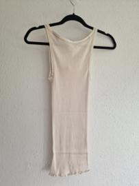 Rosemunde top. Maat M. Crème/zijde
