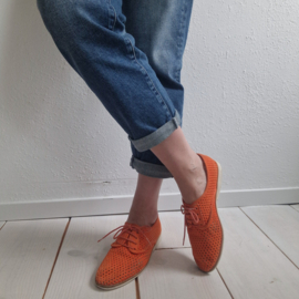 Rollie Australia Derby Punch veterschoenen. Maat 39, Oranje
