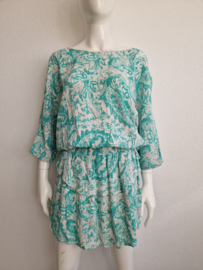 Antik Batik jurk. Maat 40, Mintgroen.