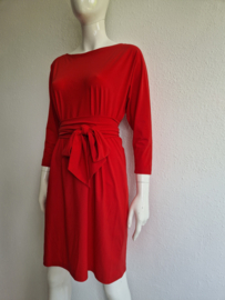 La Dress jurk Caroline. Maat L. Rood/travelstof.