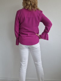 Erfo blouse. Maat 40, Fuchsia.