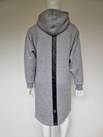 Sneakerdresses hoodie jurk | Maat L | Grijs |