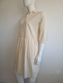 Yaya Women jurk. Maat 40, Crème/broderie.
