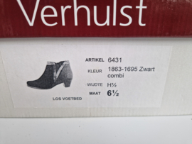 Verhulst enkellaarsjes | Maat 40 | Zwart |