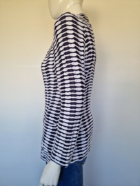 ML Collections blazer Wave. Maat 36. Marine/wit.