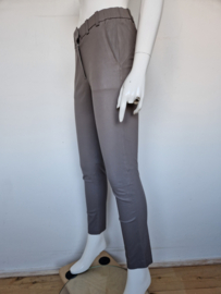 Gustav Genny stretch lamb leather pantalon Mt. 36. Grijs/ lamsleer.