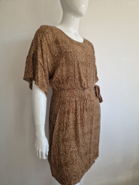 Yaya jurk. Maat 42/44 Bruin/print.