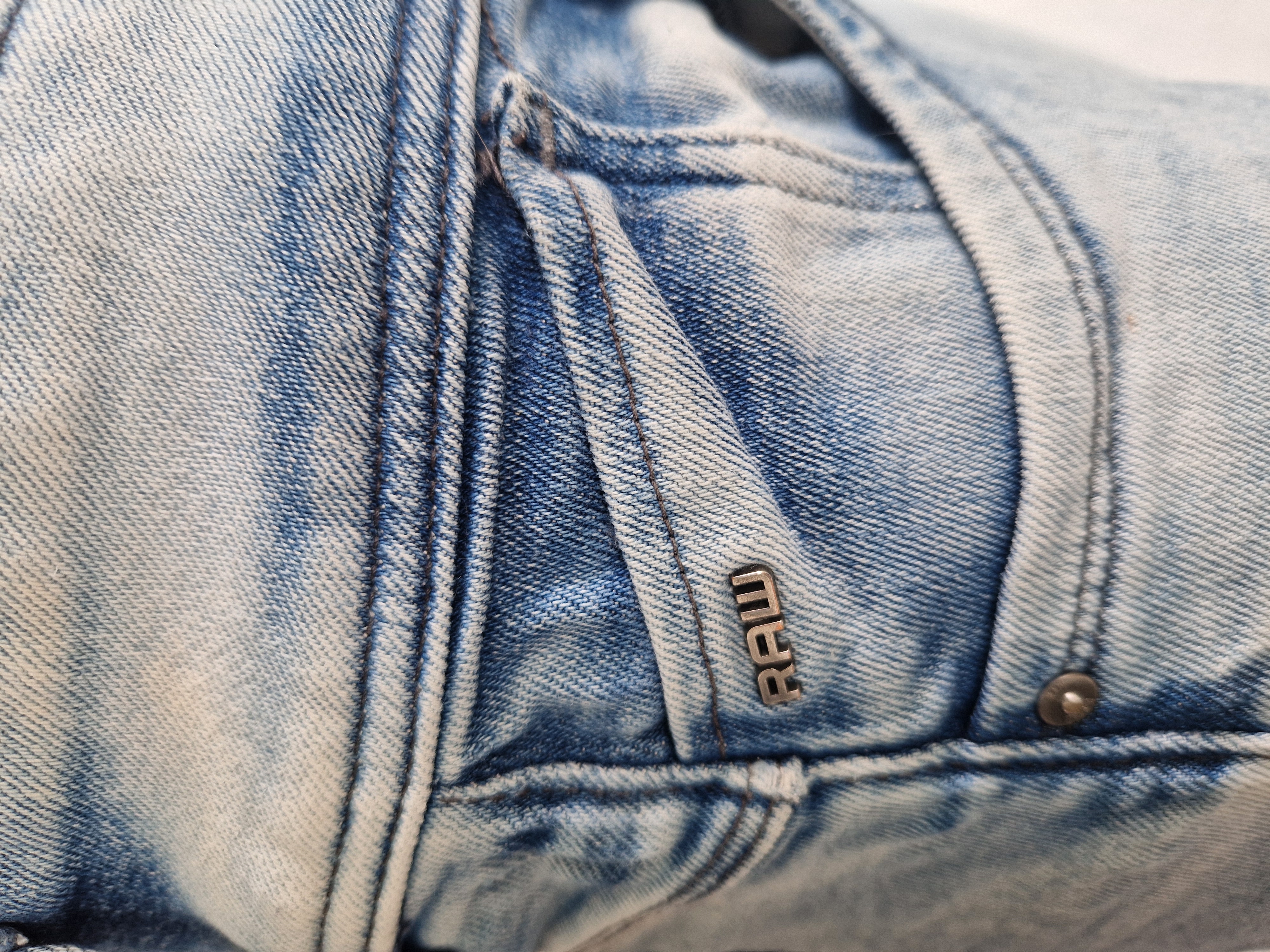 G-Star Raw Lynn Zip Mid skinny. Maat 30/34, Lichtblauw.