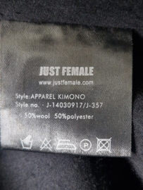 Just Female vest. Maat 40, Antraciet/ wol.